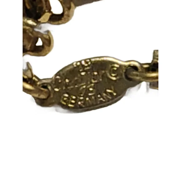 Vintage Christian Dior 6 Strand Gold Tone Necklace, Pave Crystal Beads, 1970s - Picture 3 of 14